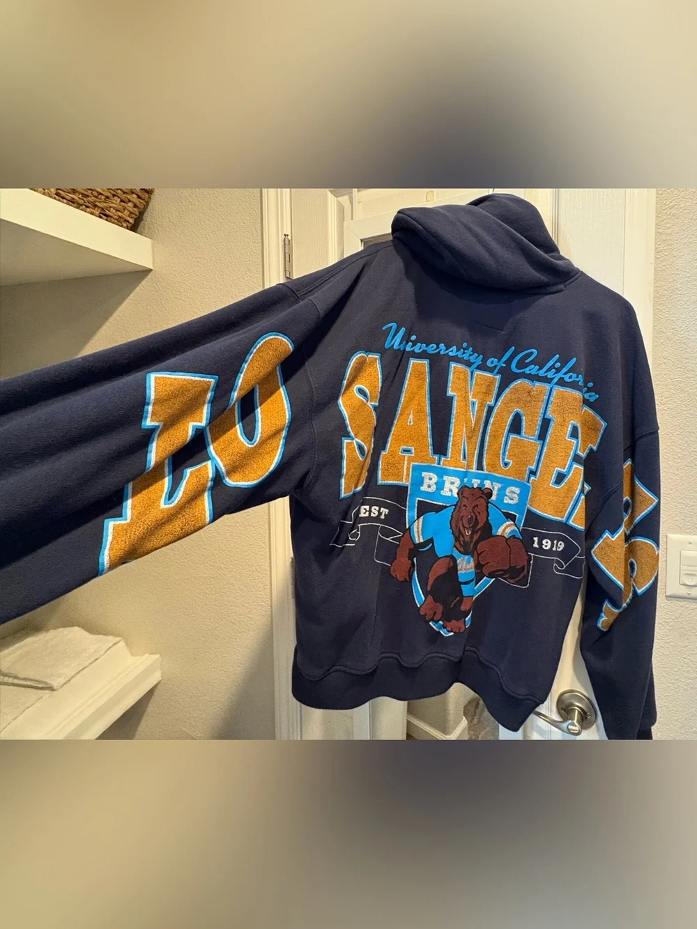 Hollister University of California Los Angeles Chest Logo Navy Hoodie